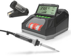 Delight Digitális forrasztópáka állomás - LCD kijelzővel, pákaheggyel, ónnal és szivaccsal - 230 V (28006)