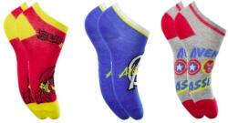 Marvel Bosszúállók gyerek titokzokni 3 pár/csomag 23-34 Nr1