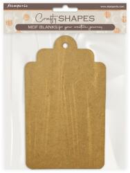 Stamperia KLSM81 - Crafty shapes: A new Beginning tag