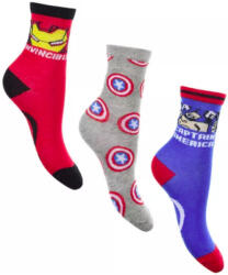 Marvel Bosszúállók gyerek bokazokni 3 pár/csomag 23-34 Nr1