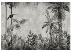  Mwssegge fotótapéta 350x254 papír tapéta panoráma trópusi erdő zsiráf (5908456435900)