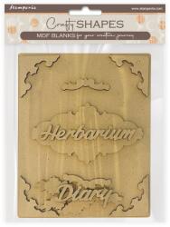 Stamperia KLSM75 - MDF figurák: Herbarium Silvae diary cover