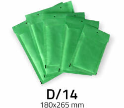  Légpárnás Boríték (buborékos boríték) D/14 Zöld 180x265 mm