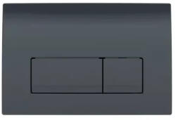  GEBERIT Delta 50 fényes fekete nyomólap Basic WC tartályhoz (115119DW1) - kazanmarket