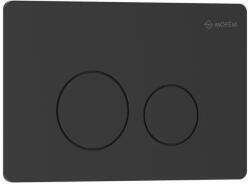 MOFÉM EVO 20 rozsdamentes acél nyomólap matt fekete színben (73501280N) - kazanmarket