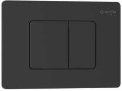 MOFÉM EVO 30 rozsdamentes acél nyomólap matt fekete színben (73500280N) - kazanmarket