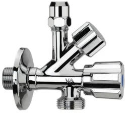ALBERTONI kombinált sarokszelep, 1/2" x 3/4" x 3/8 (D9021851)