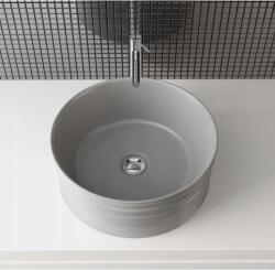 Rea Mosdókagyló Asztali kerek Rea Sami 36 cm ezüst (B08GPCBG1M)