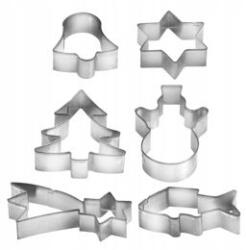 Tescoma Karácsonyi süteménykiszúró készlet, acél, ezüst (631382)