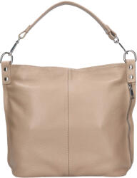 Italia Női bőr válltáska Italia Kaly - sötét bézs