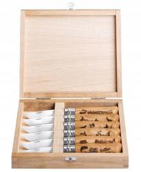 Opinel Animalia késkészlet 6db-os láda No 08 Opinel teljes gravírozás (002342)