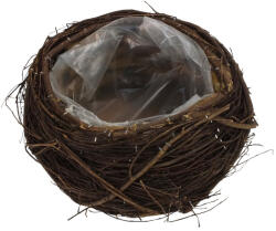  Fonott inda tál barna 20x11cm