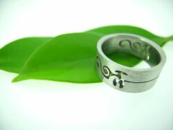  Gyűrű sebészeti acél hattyú motívum: 55