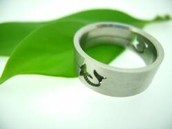  Delfin acél gyűrű: 61