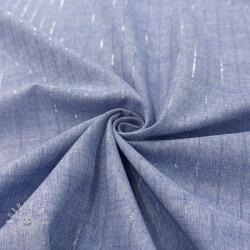  Pamutvászon YARN DYED Stripes LUREX blue