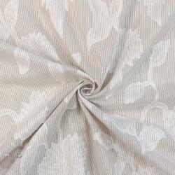  Pamutvászon YARN DYED Stripes JACQUARD Flowers sand
