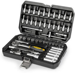 Fieldmann Set biti si tubulare cu cheie clichet 1/4 Fieldmann, 53 piese, în cutie (F-FDG5020-53R)