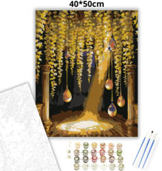  Ragyogó lombfüggöny - számfestő készlet