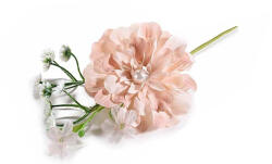 Decorer Set 3 flori artificiale Peonia maro verde 18 cm (A56.43.13C)