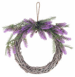 Decorer Coronita Lavanda artificiala lemn maro Ø 25 cm (A54.43.58B)