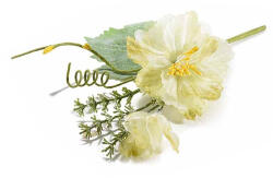Decorer Floare artificiala Peonia galbena verde 16 cm (A56.43.12B)