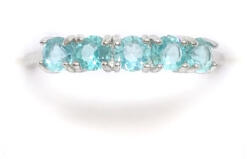  Világos apatit ásvány ezüst gyűrű