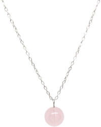  Madagaszkári rózsakvarc ásvány medálos nyaklánc