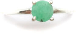  Smaragd ásvány ezüst gyűrű