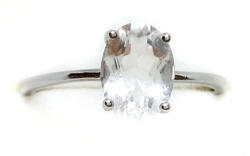  Hegyikristály ásvány ezüst gyűrű