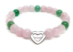 Veszteségérzetet és elszakadást megkönnyítő - gyerek rózsakvarc, aventurin ásvány karkötő