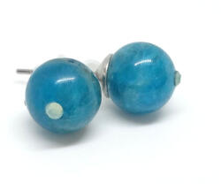  Apatit - bedugós ásvány fülbevaló Swarovski strasszkővel díszítve