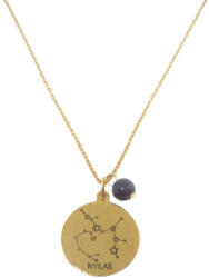  Nyilas horoszkóp csillagkép - ónix gravírozható ásvány nyaklánc arany színben