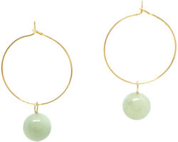  Jade ásvány karika fülbevaló