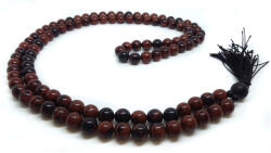  Tisztánlátást támogató, céljaink elérésében segítő, auravédő - mahagóni obszidián, matt ónix ásvány mala