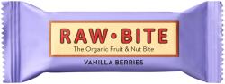 RAWBITE Baton cu fructe de pădure, nuci si vanilie, fara zahar adaugat bio 50g