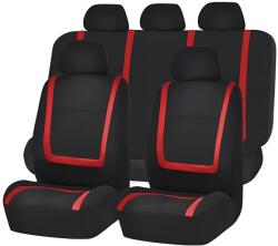 Set huse scaun auto ieftine, Universale 9 piese, model RED LINE - ROSU (AVX-HSA002NEW)