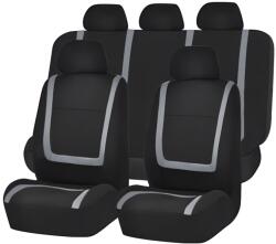  Set huse scaun auto ieftine, Universale 9 piese, model GREY LINE - GRI (AVX-HSA003NEW)