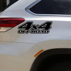  Sticker autoadeziv pentru vehicule Off Road, model "4x4 Off Road", dimensiune 29 x 11 cm, culoare Neagra (AVX-OFFROAD-05)