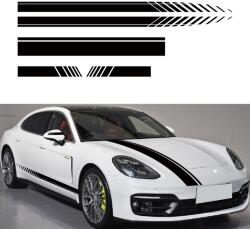 AVEX Set 5 stickere autoadezive Tuning, model "Racing Stripes V1", dimensiune 190 cm, culoare Neagra (AVX-TUNING-09)