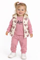 Max 3 részes babaruha szett mellénnyel - Szivecske Méret: 80 (9-12hó)