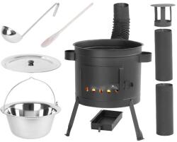 ARTOOL Set soba cu ceaun/tuci, cu burlane, 36 cm, ceaun de 13 L, polonic, lingura de lemn, Artool (143295)