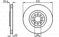 Bosch 0 986 478 467 Disc frana