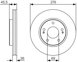 Bosch 0 986 479 S00 Disc frana
