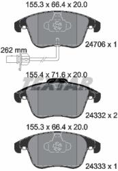 TEXTAR 2470601 Q+ set placute frana disc