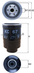 KNECHT KC 67 filtru combustibil