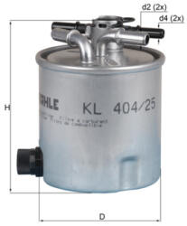 KNECHT KL 404/25 filtru combustibil