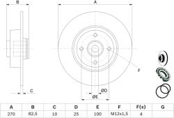 Bosch 0 986 479 274 Disc frana