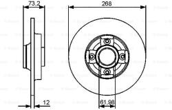 Bosch 0 986 479 383 Disc frana