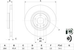 Bosch 0 986 478 521 Disc frana