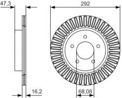 Bosch 0 986 479 D20 Disc frana